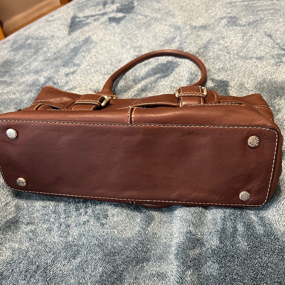 MICHAEL Michael Kors Rich Brown Leather Satchel - Picture 2 of 7